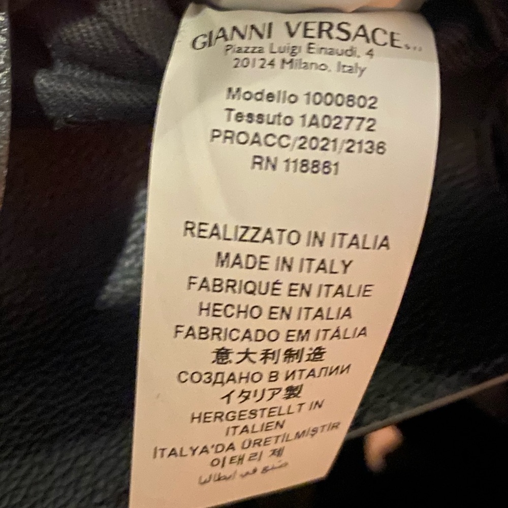 Versace Mini La Medusa Chain Leather Hobo Bag - Picture 9 of 16